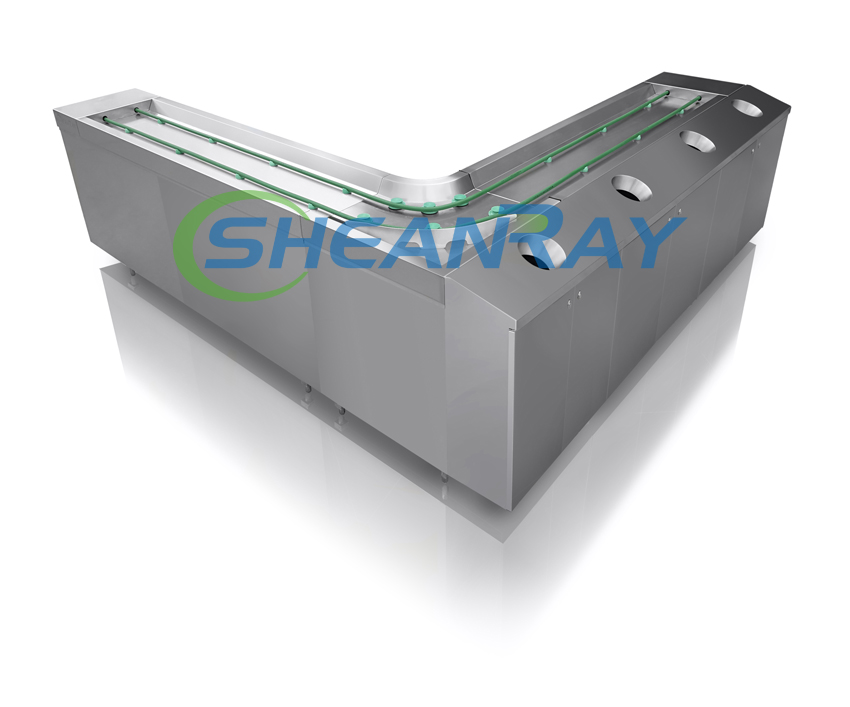 Cord-type tray conveyor
